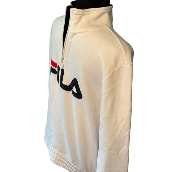 Fila Pullover Jacket Womens Small White Quarter Zip - Picture 5 of 7